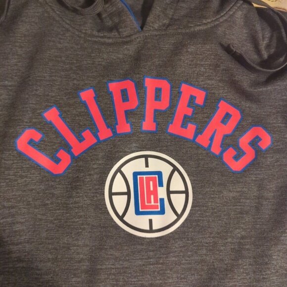 NBA Clippers Hoodie Fanatics, Grey Classic Logo, Men Size L. Fanatics. - Picture 2 of 5